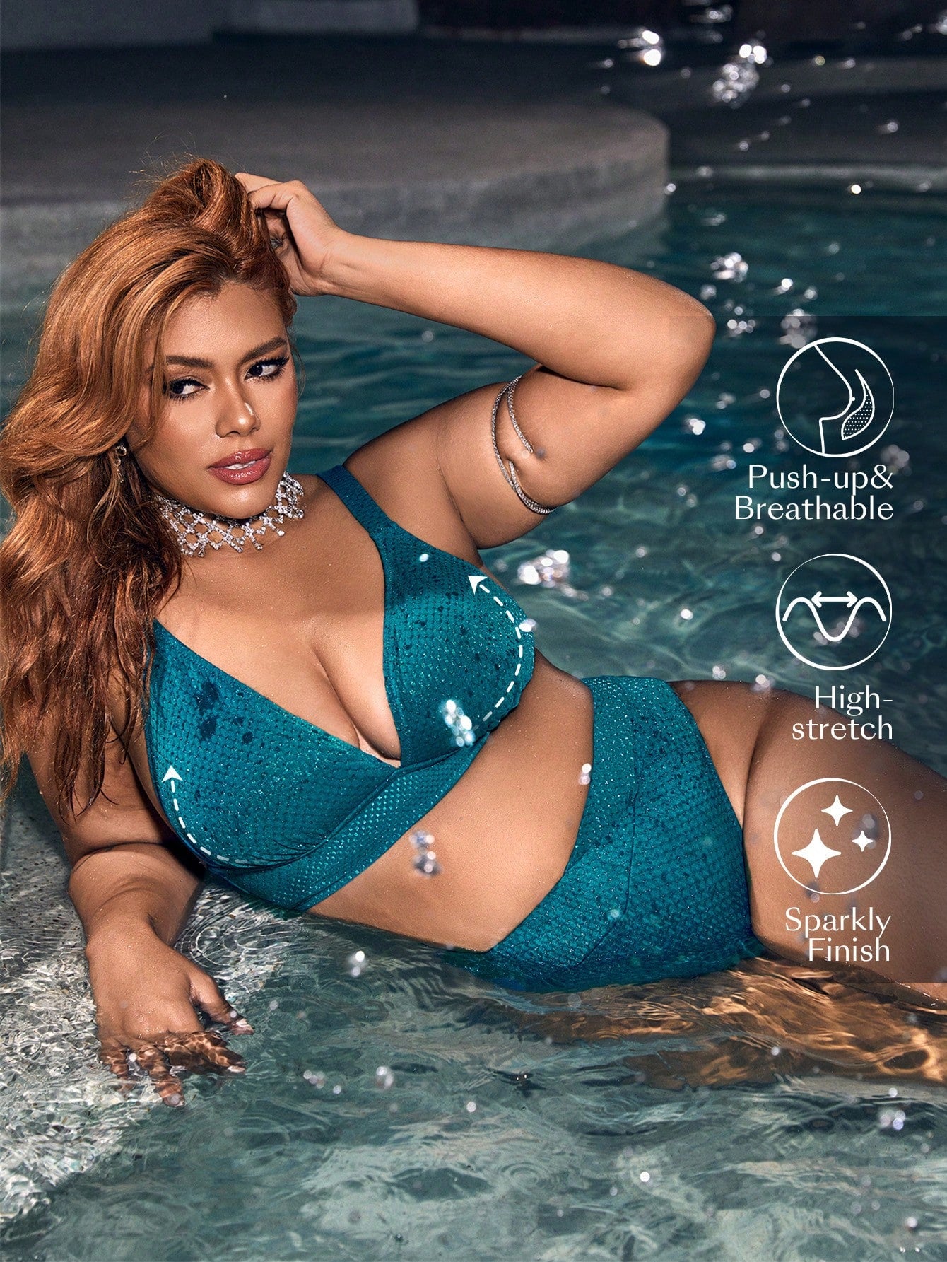 Plus Size Swimsuit Set Carnival