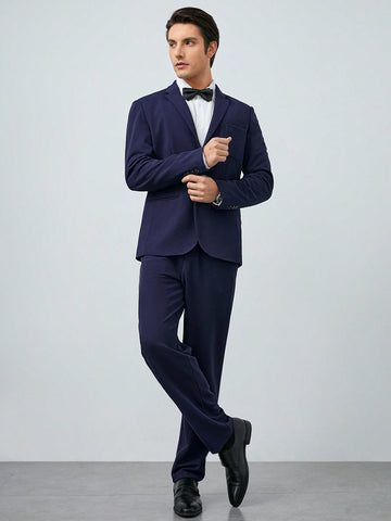 Men's Solid Color Suit Set