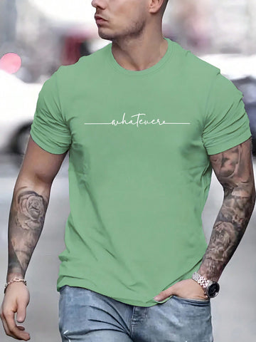 Men Letter Graphic Tee